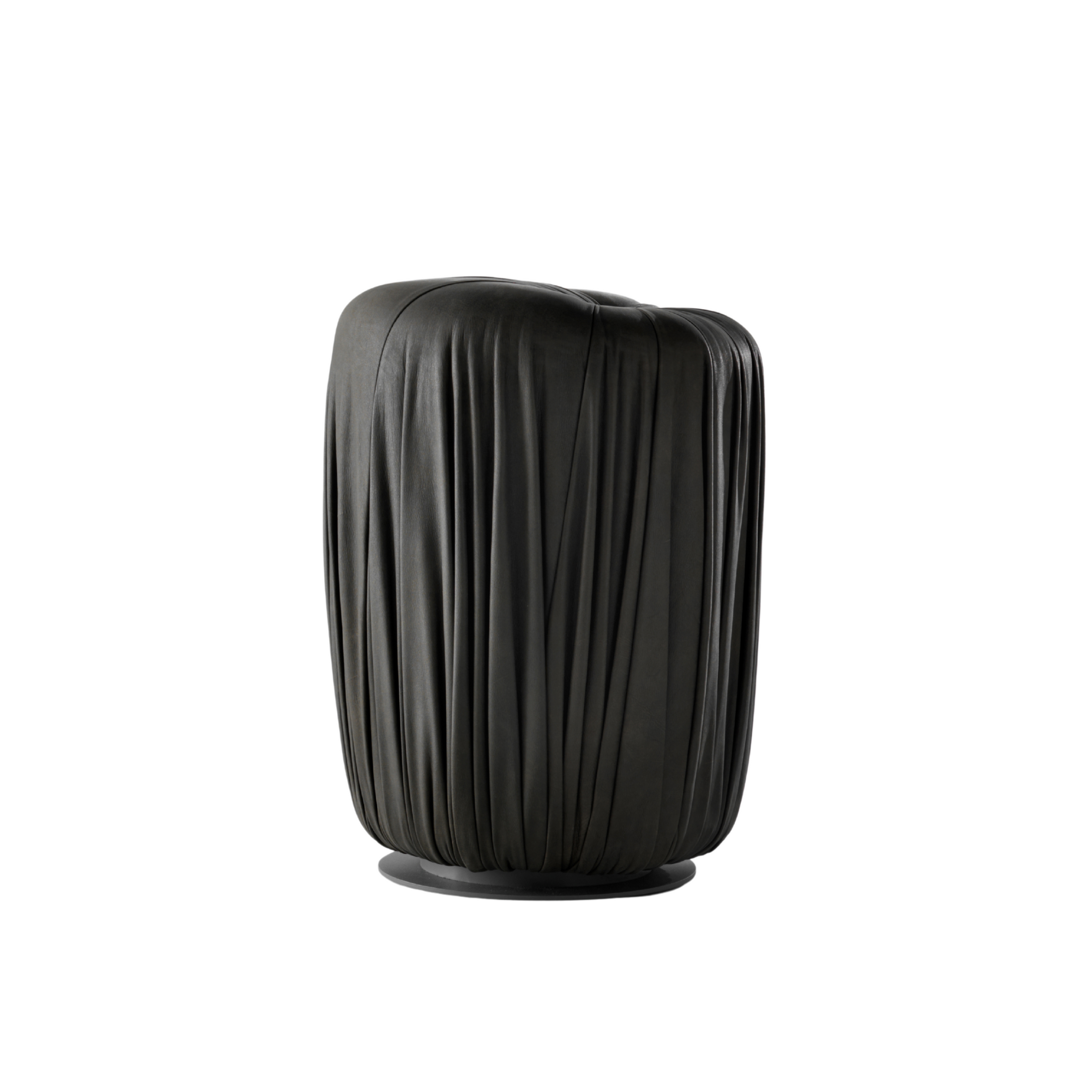 Drapé Pouf Round