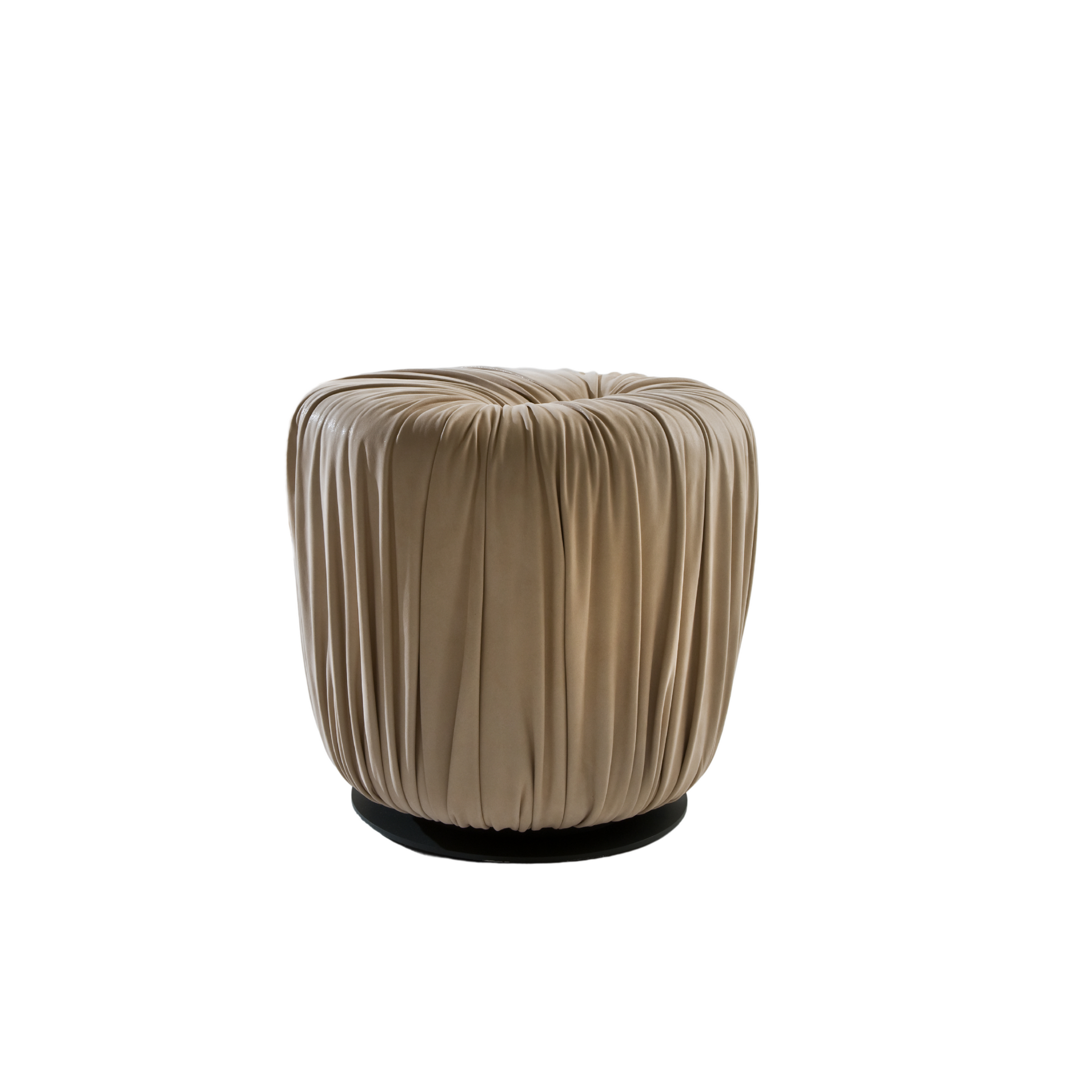Drapé Pouf Round