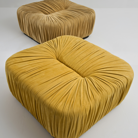 Drapé Pouf Square